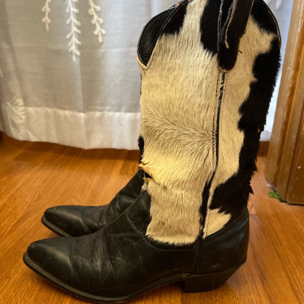 Cowhide Cowgirl Boots